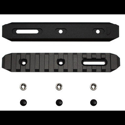 CNC KEYMOD Rail - 65-125mm Black