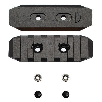 CNC KEYMOD Rail - 65-125mm Black