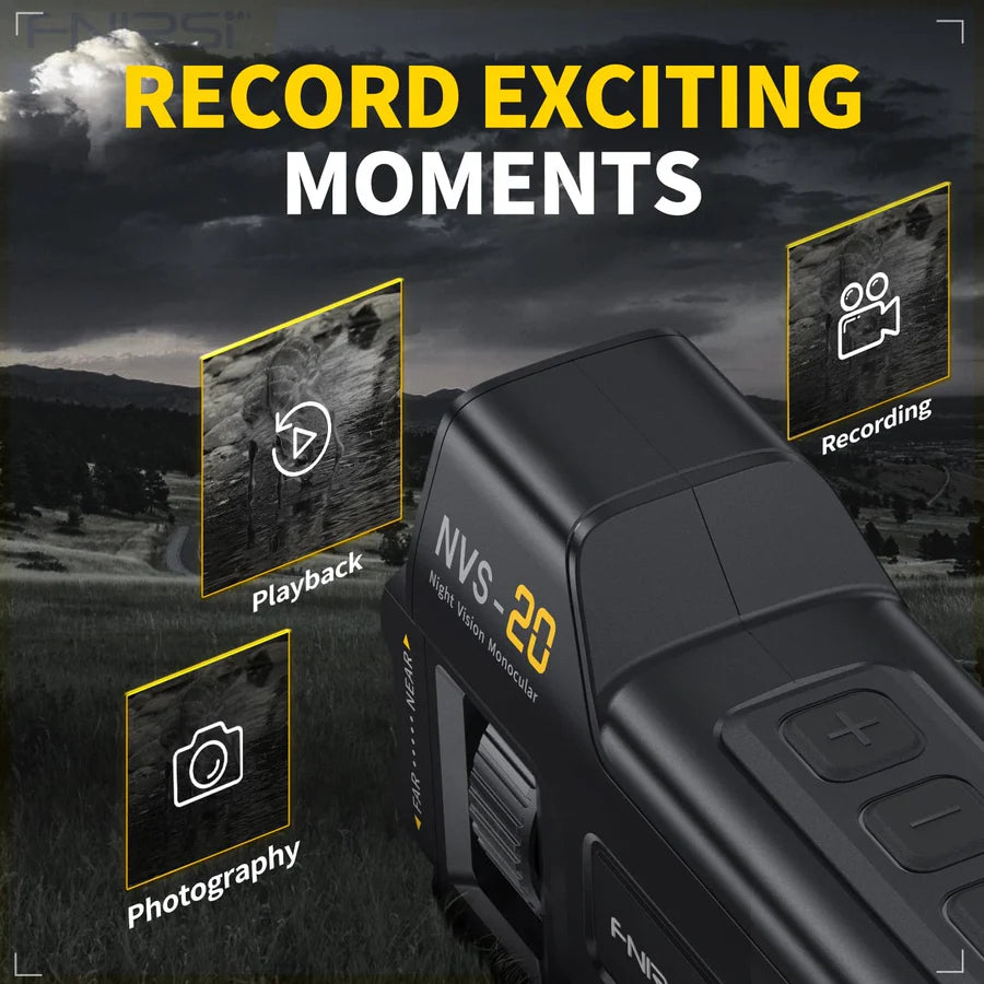 NVS-20 4K HD Monocular Night Vision Device Infrared 6x Digital Zoom